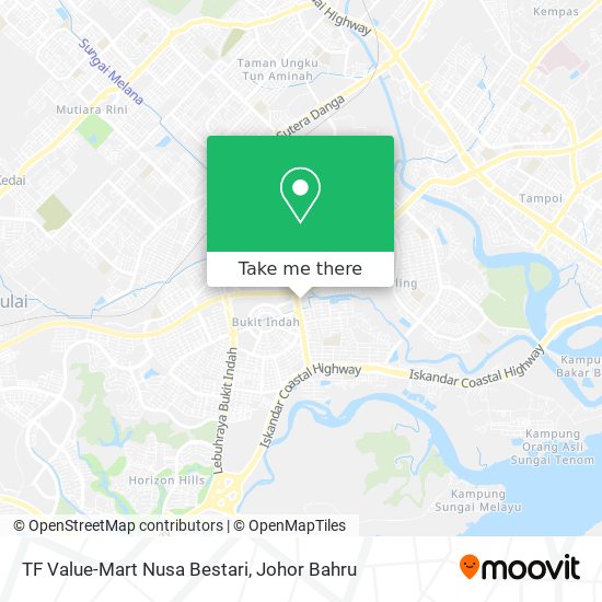 TF Value-Mart Nusa Bestari map