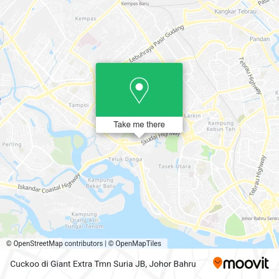 Cuckoo di Giant Extra Tmn Suria JB map