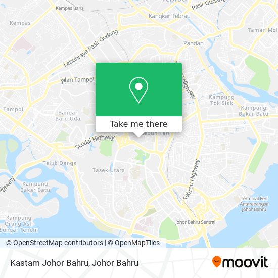 Kastam Johor Bahru map