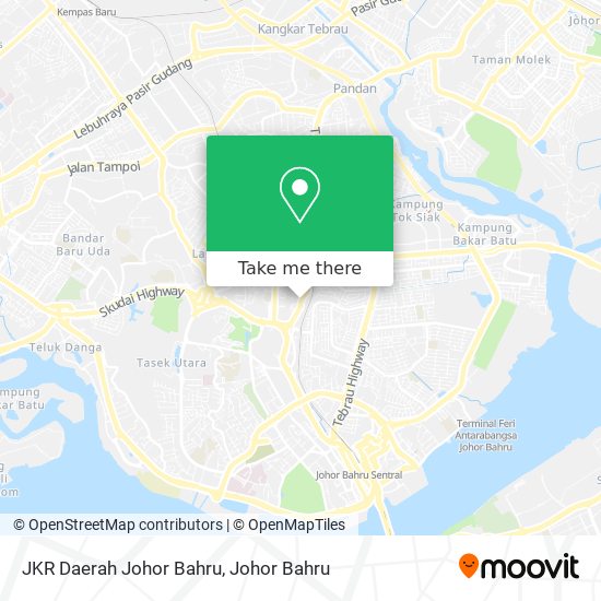 JKR Daerah Johor Bahru map