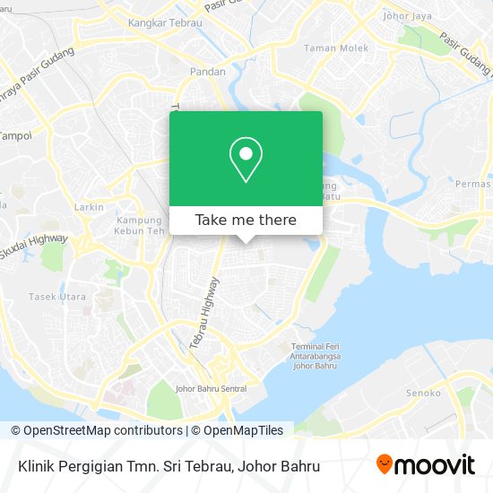 Klinik Pergigian Tmn. Sri Tebrau map