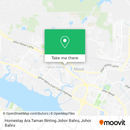Homestay Ara.Taman Rinting.Johor Bahru map
