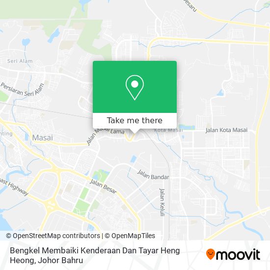 Bengkel Membaiki Kenderaan Dan Tayar Heng Heong map