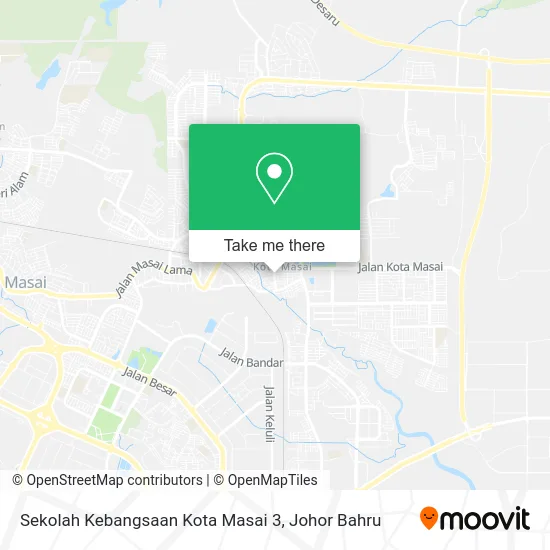 Sekolah Kebangsaan Kota Masai 3 map