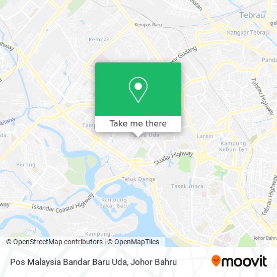 Pos Malaysia Bandar Baru Uda map