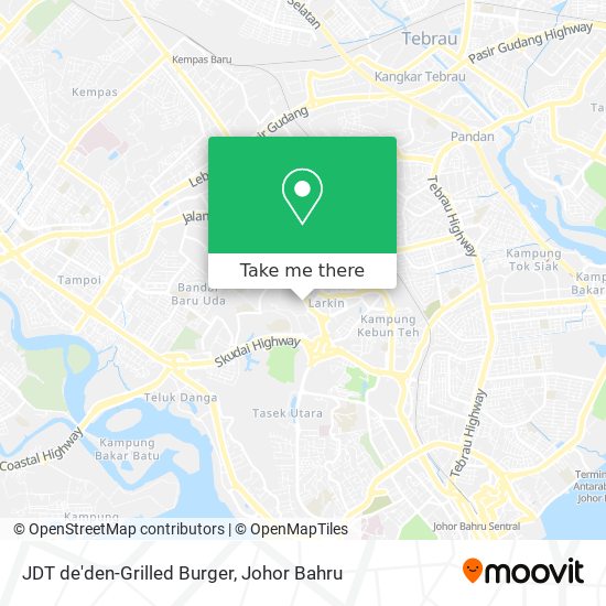 JDT de'den-Grilled Burger map