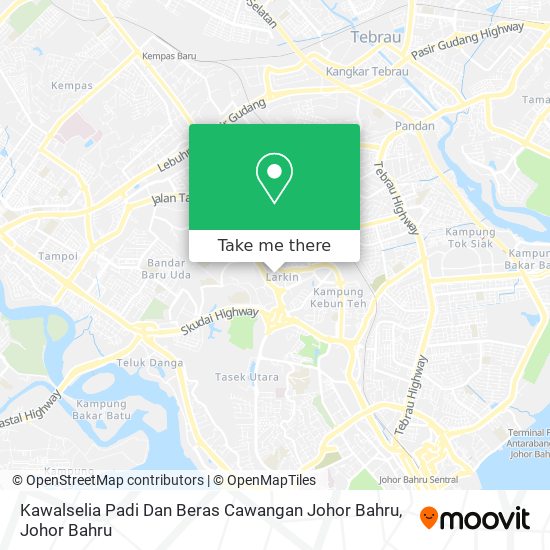 Kawalselia Padi Dan Beras Cawangan Johor Bahru map