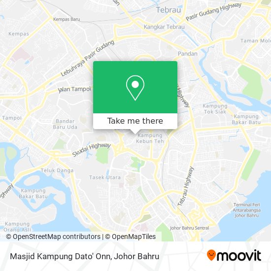 Masjid Kampung Dato' Onn map
