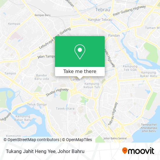 Tukang Jahit Heng Yee map