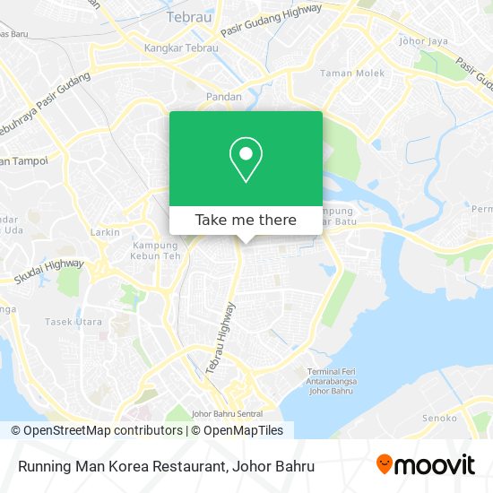 Running Man Korea Restaurant map