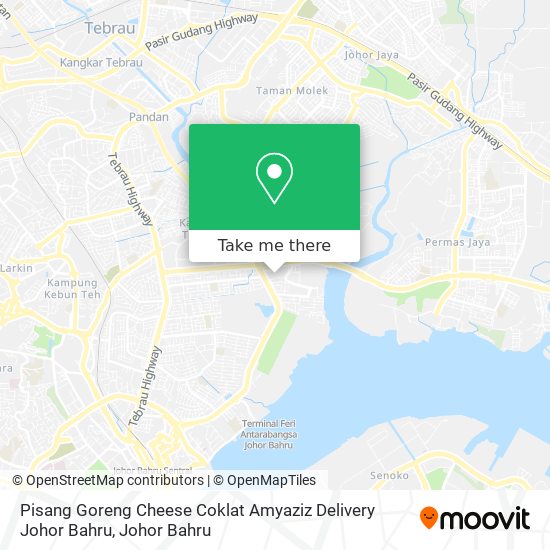 Pisang Goreng Cheese Coklat Amyaziz Delivery Johor Bahru map