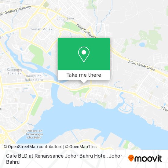 Cafe BLD at Renaissance Johor Bahru Hotel map