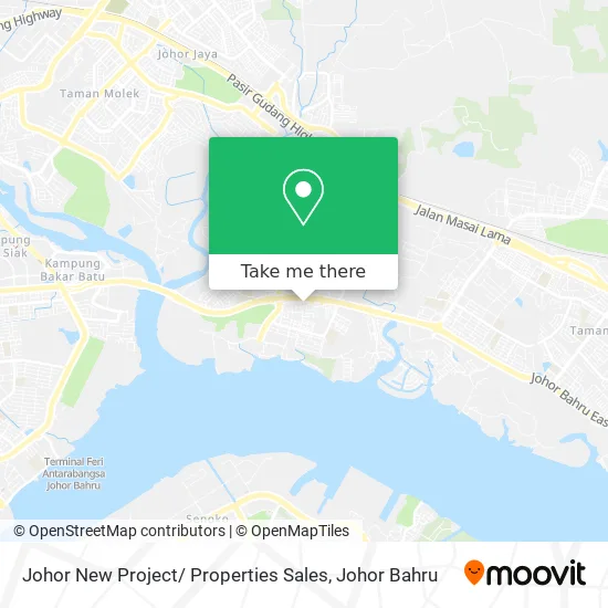Johor New Project/ Properties Sales map