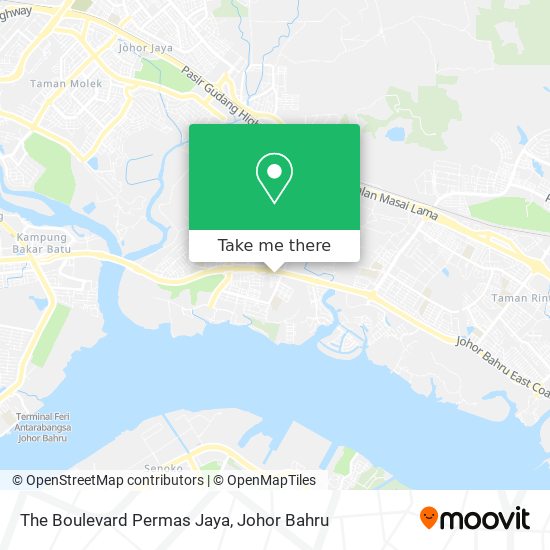The Boulevard Permas Jaya map