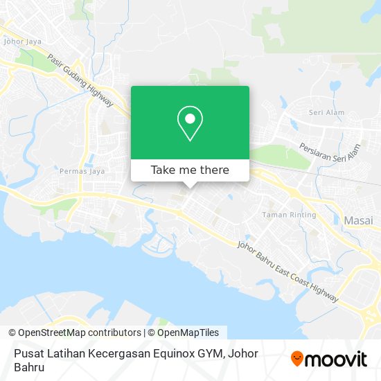 Pusat Latihan Kecergasan Equinox GYM map