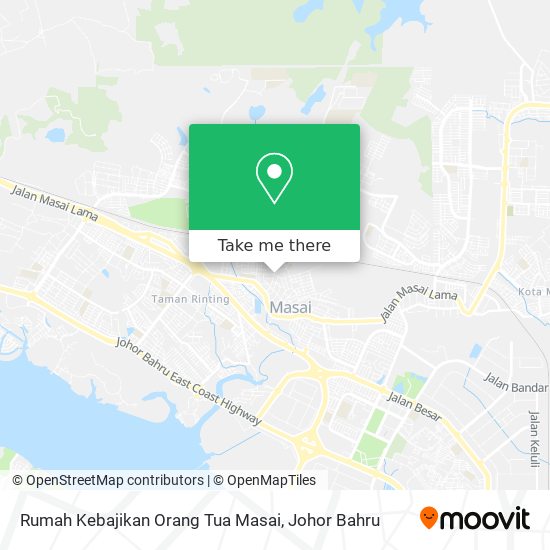 Rumah Kebajikan Orang Tua Masai map