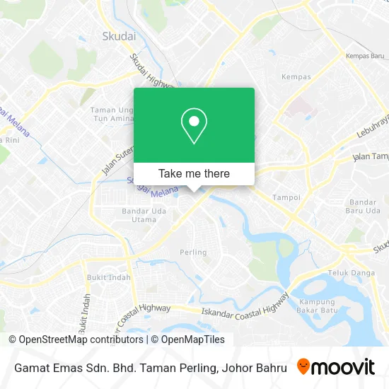Gamat Emas Sdn. Bhd. Taman Perling map