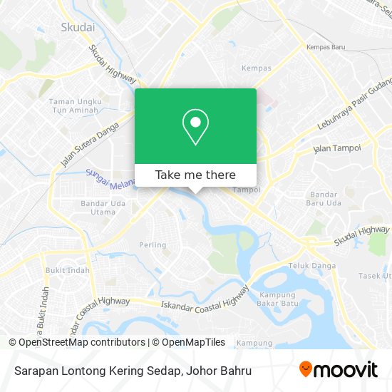 Sarapan Lontong Kering Sedap map