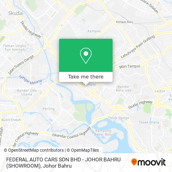 FEDERAL AUTO CARS SDN BHD - JOHOR BAHRU (SHOWROOM) map