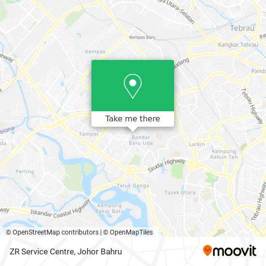 ZR Service Centre map