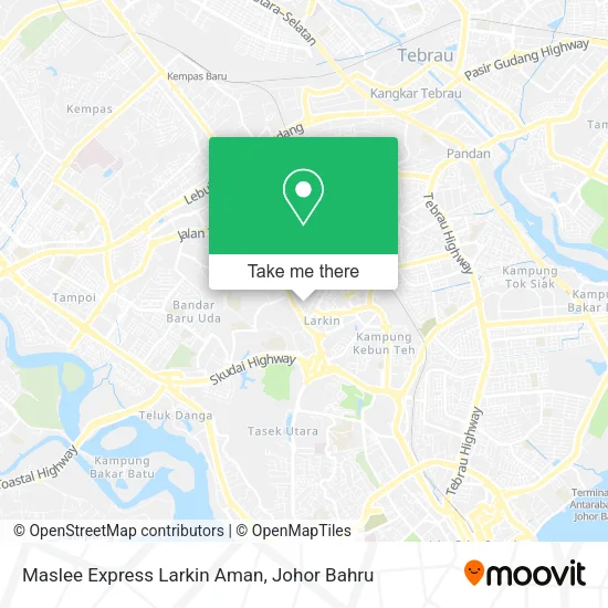Maslee Express Larkin Aman map