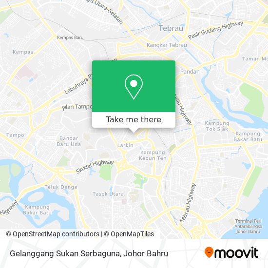 Gelanggang Sukan Serbaguna map