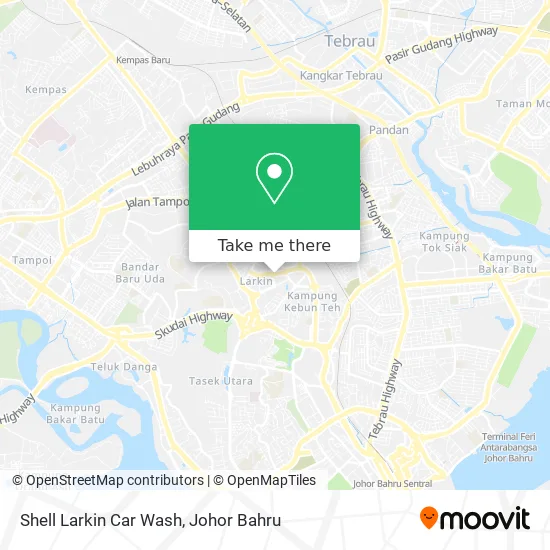 Shell Larkin Car Wash map