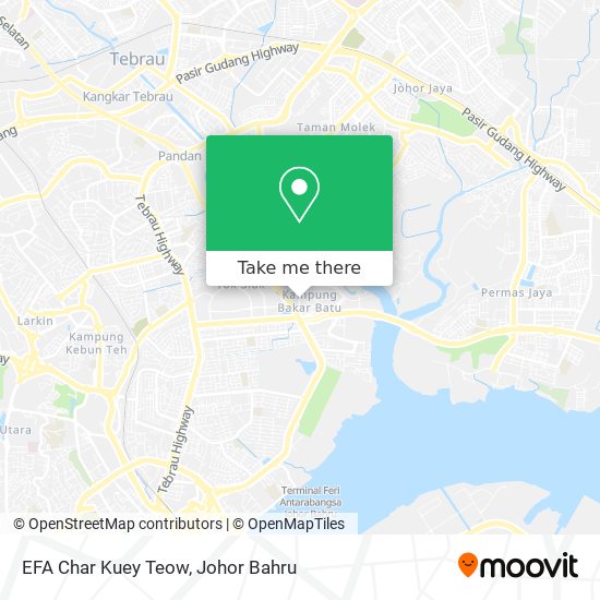 EFA Char Kuey Teow map