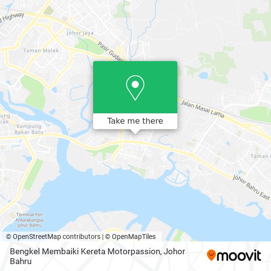 Bengkel Membaiki Kereta Motorpassion map
