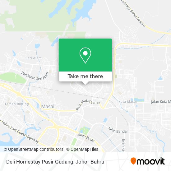 Deli Homestay Pasir Gudang map