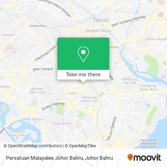 Persatuan Malayalee Johor Bahru map