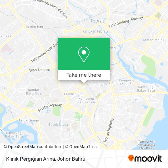 Klinik Pergigian Arina map