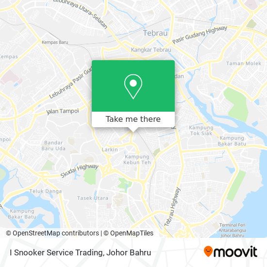 I Snooker Service Trading map