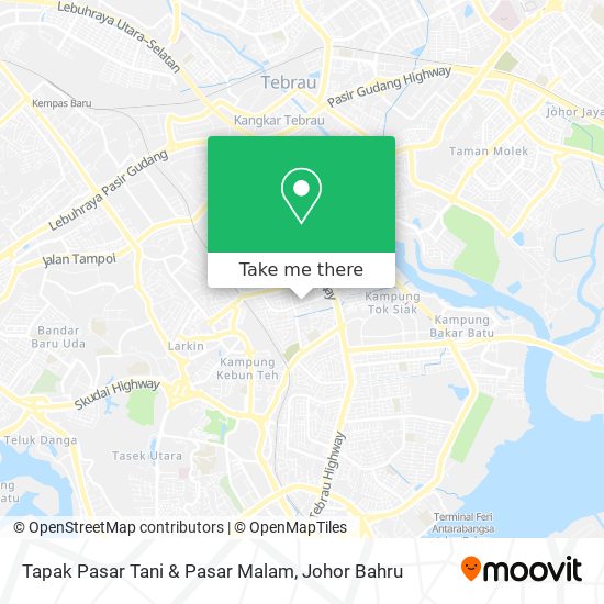Tapak Pasar Tani & Pasar Malam map