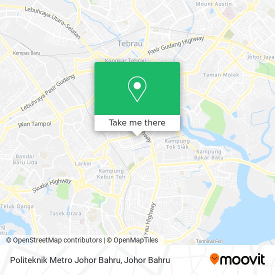 Politeknik Metro Johor Bahru map