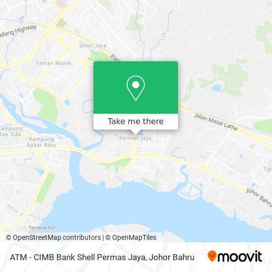 ATM - CIMB Bank Shell Permas Jaya map