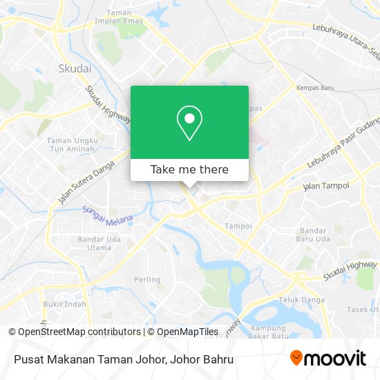 Pusat Makanan Taman Johor map