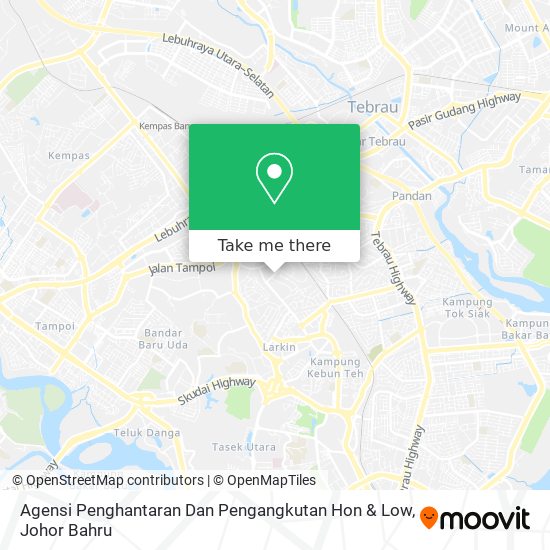 Agensi Penghantaran Dan Pengangkutan Hon & Low map