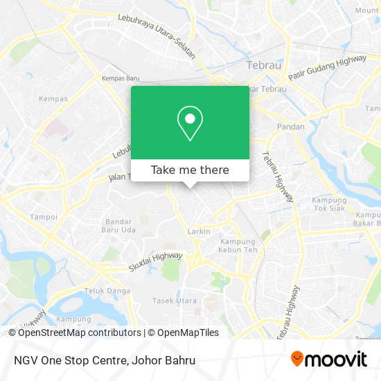NGV One Stop Centre map