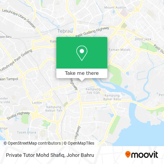 Private Tutor Mohd Shafiq map