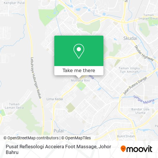 Pusat Reflesologi Acceiera Foot Massage map