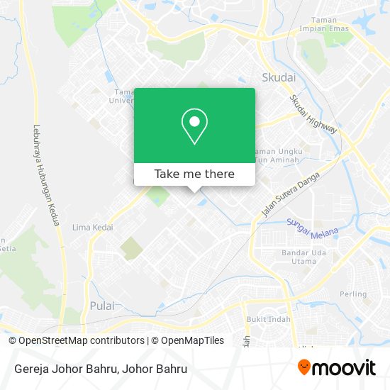 Gereja Johor Bahru map