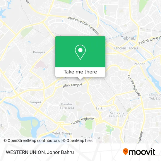 WESTERN UNION map