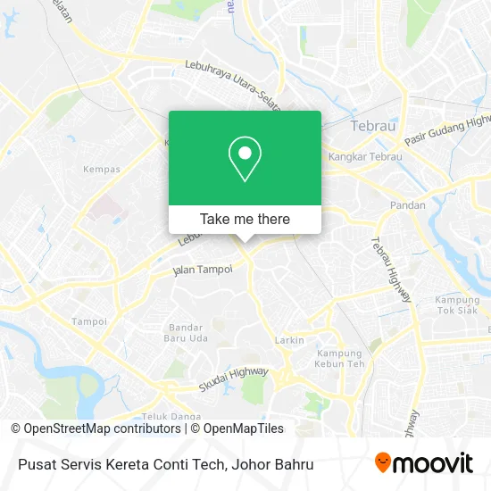 Pusat Servis Kereta Conti Tech map