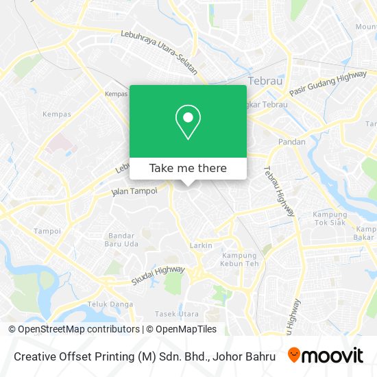 Creative Offset Printing (M) Sdn. Bhd. map