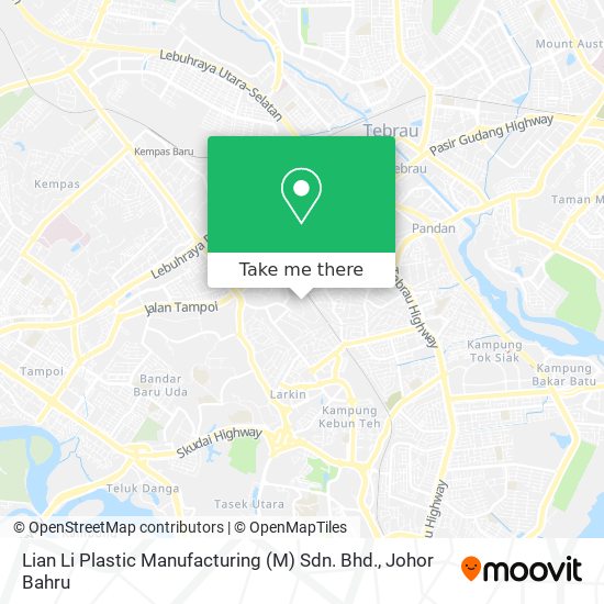 Lian Li Plastic Manufacturing (M) Sdn. Bhd. map