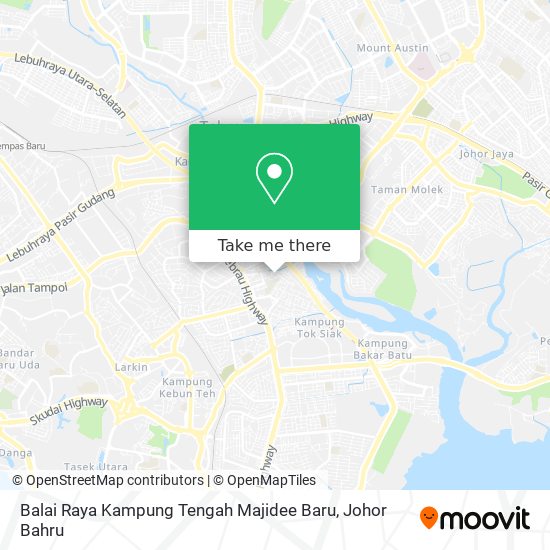 Balai Raya Kampung Tengah Majidee Baru map