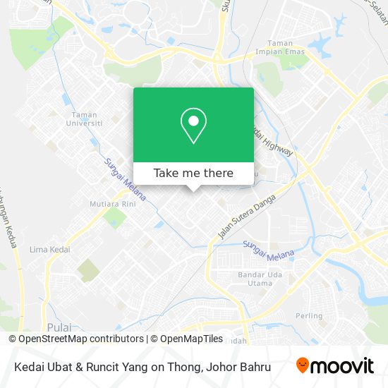 Kedai Ubat & Runcit Yang on Thong map