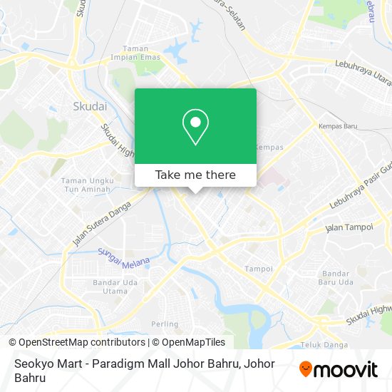 Seokyo Mart - Paradigm Mall Johor Bahru map