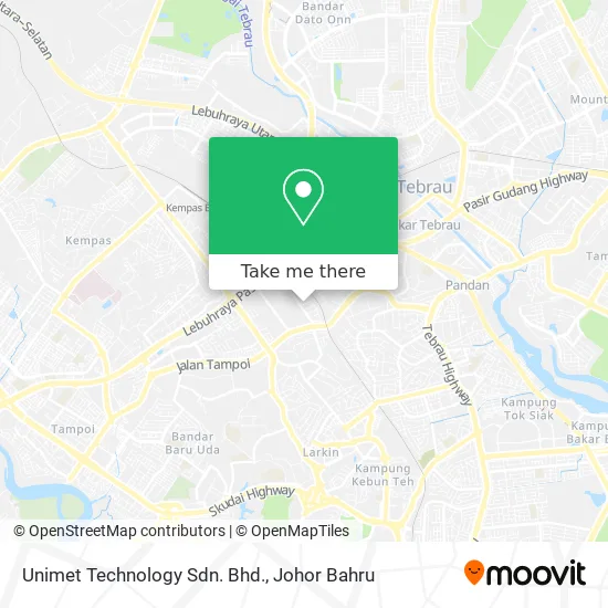 Unimet Technology Sdn. Bhd. map